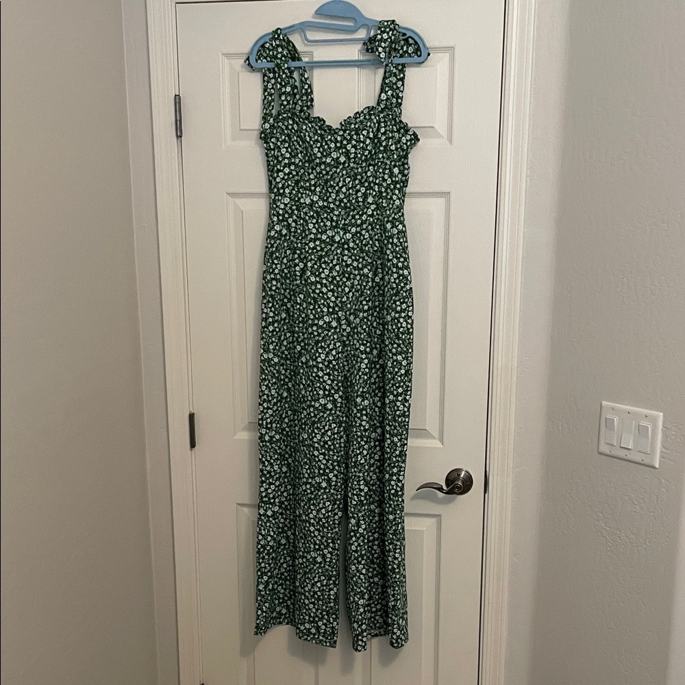 Sugarlips Green Floral Jumpsuit